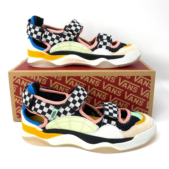 VANS Varix Wc Tri-Lock Checker Multi Suede Canva Women's Sizes 7 VN0A4U1NXWA - Picture 2 of 8